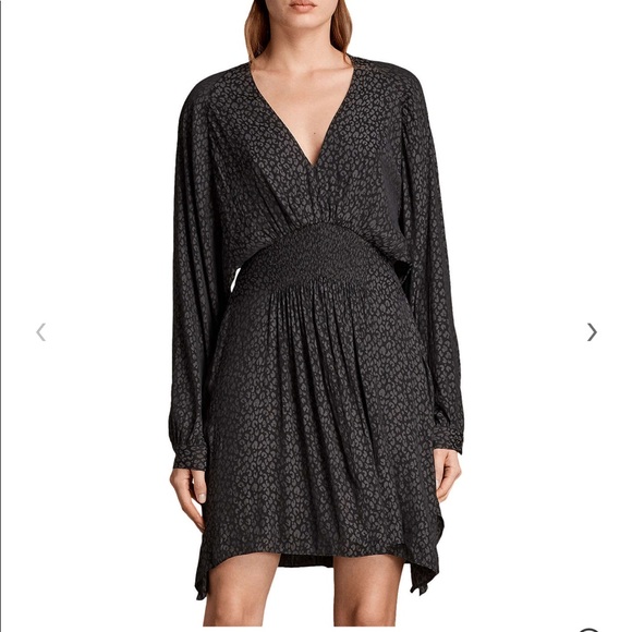 all saints animal print dress